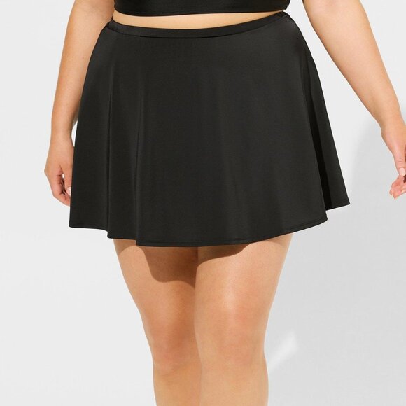 ❤️NWT VINTAGE TORRID HIGH-RISE SKATER SWIM SKIRT WITH POCKET SHORTS - SIZE 4X - Picture 8 of 10